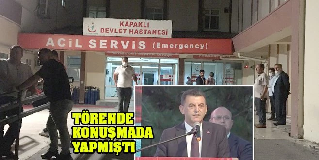 BAŞKAN ÇETİN 15 TEMMUZ TÖREN ALANINDA FENALAŞTI