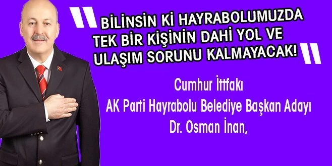 İŞTE HAYRABOLU`NUN EN BÜYÜK SORUNU!