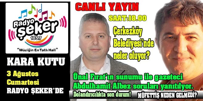 BUGÜN RADYO ŞEKER`DE