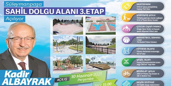 SAHİL DOLGU ALANI 3. ETAP PROJESİ AÇILIYOR