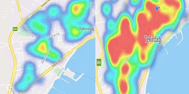 İSTANBUL İLE YARIŞAN TEKİRDAĞ?DA HARİTA KIRMIZIDAN YEŞİLE DÖNDÜ