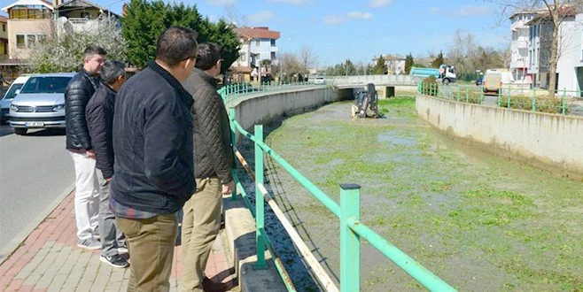 DEĞİRMENALTI DERESİ?NDE TEMİZLİK YAPILDI