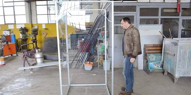 SÜLEYMANPAŞA`DAN KORONAVİRÜS`E KORUNMA KABİNİ