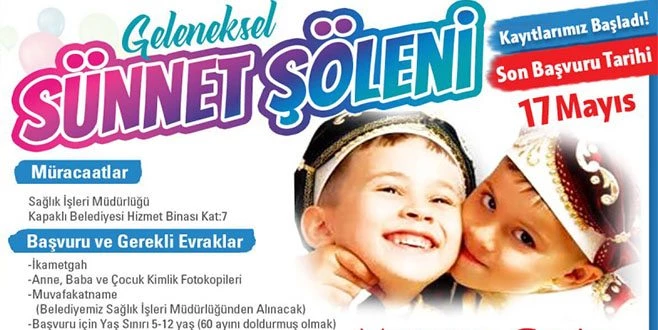 KAPAKLI`DA SÜNNET ŞÖLENİ KAYITLARI BAŞLADI