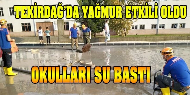 AFAD EKİPLERİ YAĞMUR SUYUNU TAHLİYE ETTİ