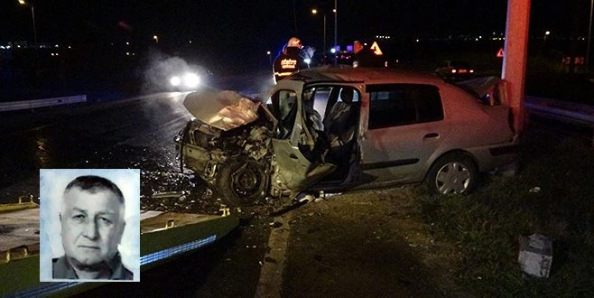  ÇEVRE YOLUNDA TRAFİK KAZASI: 1 ÖLÜ, 2 YARALI