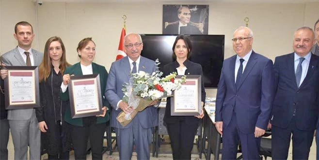 TESKİ`YE ISO 140001 BELGESİ