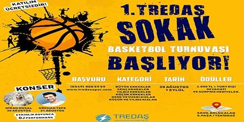 SOKAK BASKETBOLU TURNUVASI BAŞLIYOR