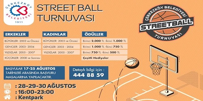 STREETBALL TURNUVASI KAYITLARI BAŞLADI 