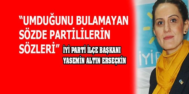 SÖZDE PARTİLİLERE İNANMAYIN!