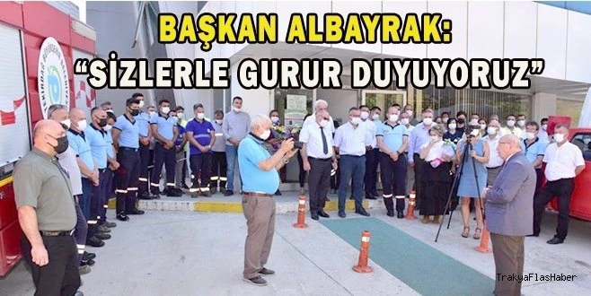 AFETZEDELERE YARDIMA GİDEN EKİPLERE KARŞILAMA TÖRENİ YAPILDI