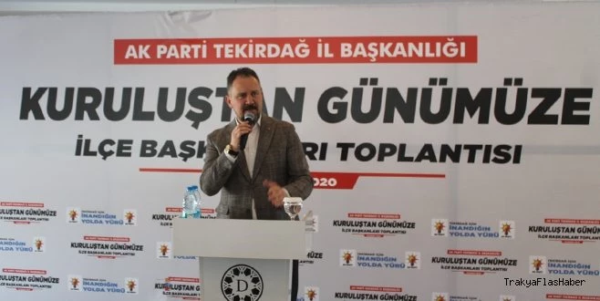  AK PARTİ`DEN `KURULUŞTAN GÜNÜMÜZE İLÇE BAŞKANLARI` TOPLANTISI