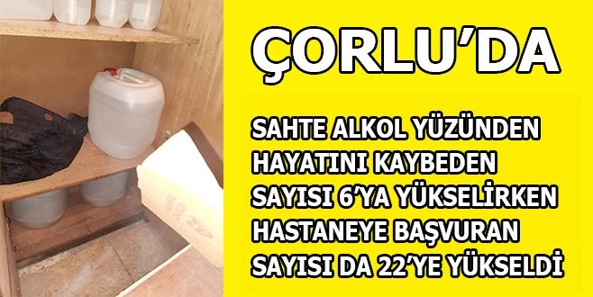 SAHTE ALKOLDEN ÖLENLERİN SAYISI ARTIYOR