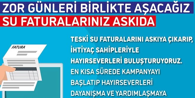 TEKİRDAĞ`DA ASKIDA FATURA UYGULAMASI BAŞLIYOR