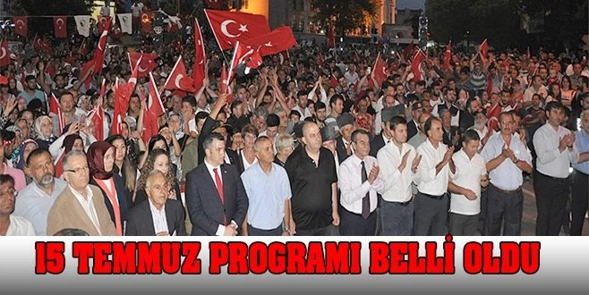 ÇERKEZKÖY`DE 15 TEMMUZ PROGRAMI