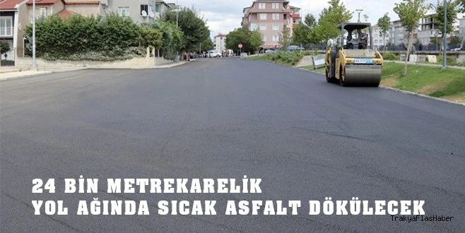 ÇERKEZKÖY BELEDİYESİ ASFALT ÇALIŞMALARINA DEVAM EDİYOR