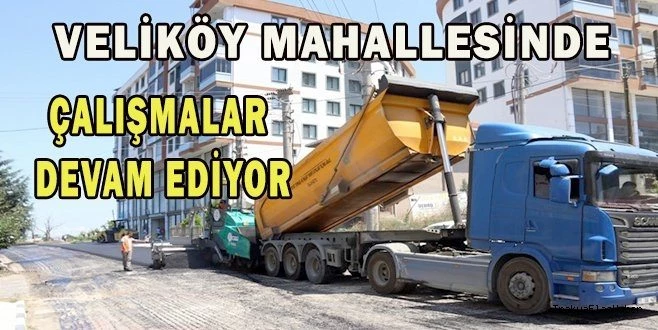 ÇERKEZKÖY`DE 6 BİN 600 METREKARE SICAK ASFLAT DÖKÜLDÜ