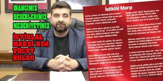 İSTİKLAL MARŞIMIZ KURUCU BİR METİNDİR