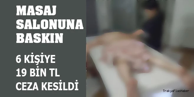 KISITLAMA SAATİNDE MASAJ YAPTIRIRKEN YAKALANDILAR