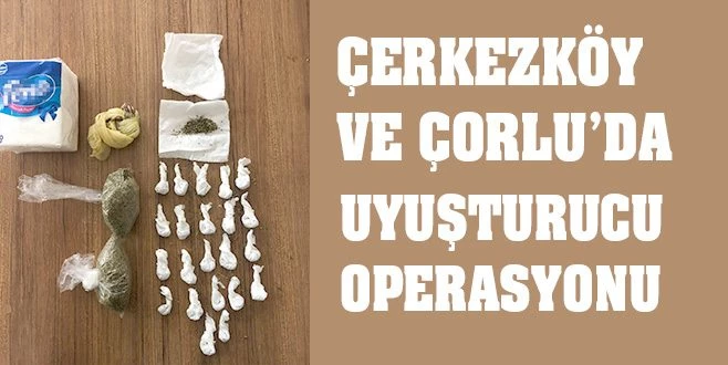 UYUŞTURUCU OPERASYONLARI: 3 GÖZALTI