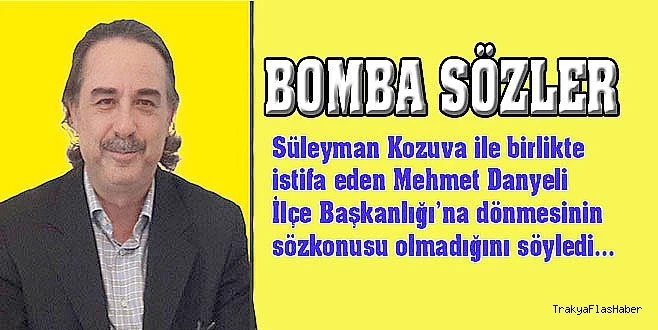 SİYASETE  DÖNMEYECEK!