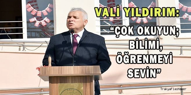 VALİ AZİZ YILDIRIM 2021-2022 EĞİTİM-ÖĞRETİM YILININ İLK DERS ZİLİNİ ÇALDI