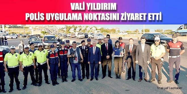 VALİ YILDIRIM`DAN POLİSLERE ZİYARET