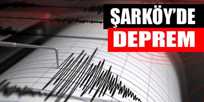 ŞARKÖY?DE 3.7 ŞİDDETİNDE DEPREM